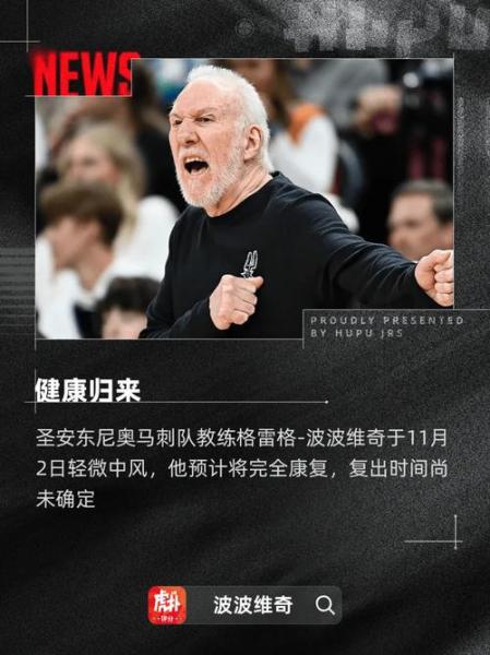 揭秘波波维奇中风事件：5个月康复速度超预期接班计划早已酝酿